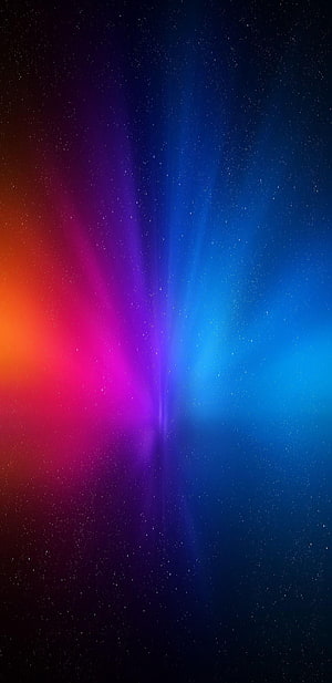 Vibrant Cosmic Nebula with Purple and Blue Star Fields HD phone wallpaper