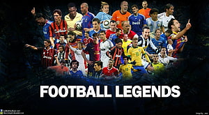 Football Legends: A Tribute to the Greatest Soccer Players of All Time HD wallpaper