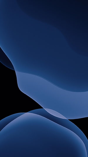 Midnight Blue Abstract Wave Design with Smooth Curves and Dark Background HD phone wallpaper