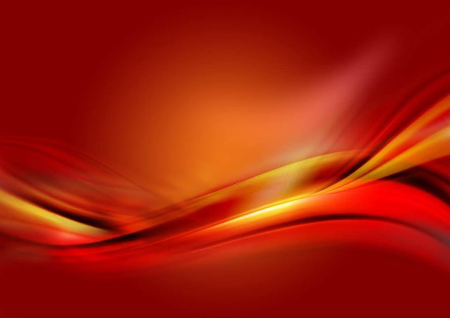 Abstract Red and Gold Flowing Waves Background HD wallpaper