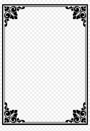 Vintage Black Ornamental Border With Floral Corner Accents HD phone wallpaper