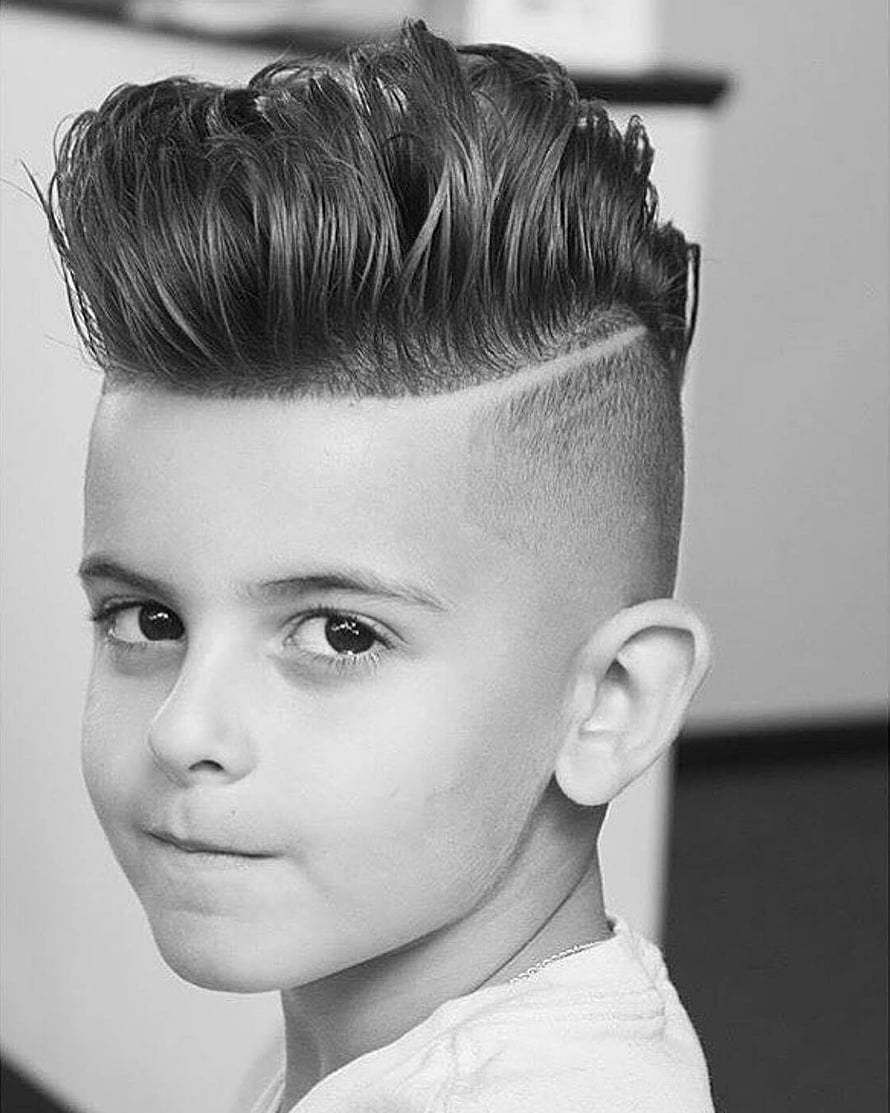 Bold Boys Mohawk Fade Haircut With Textured Top And Sharp Undercut HD phone wallpaper