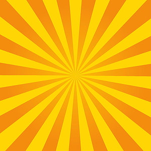 Vibrant Yellow and Orange Sunburst Rays Abstract Background HD phone wallpaper