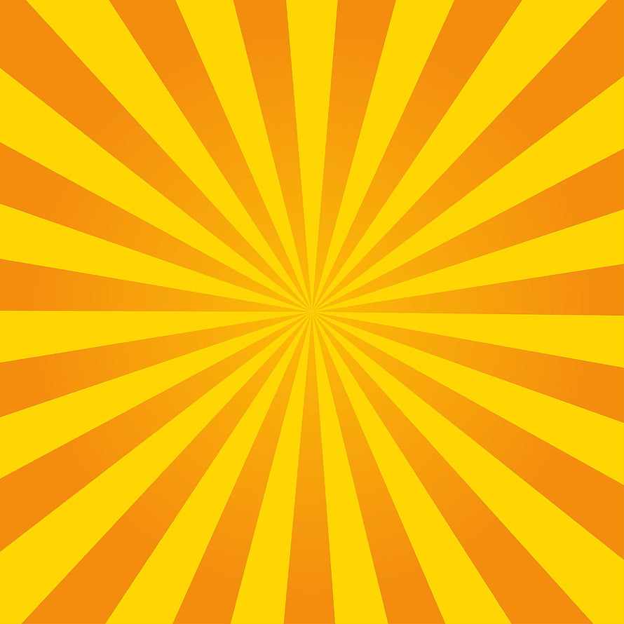 Vibrant Yellow and Orange Sunburst Rays Abstract Background HD phone wallpaper