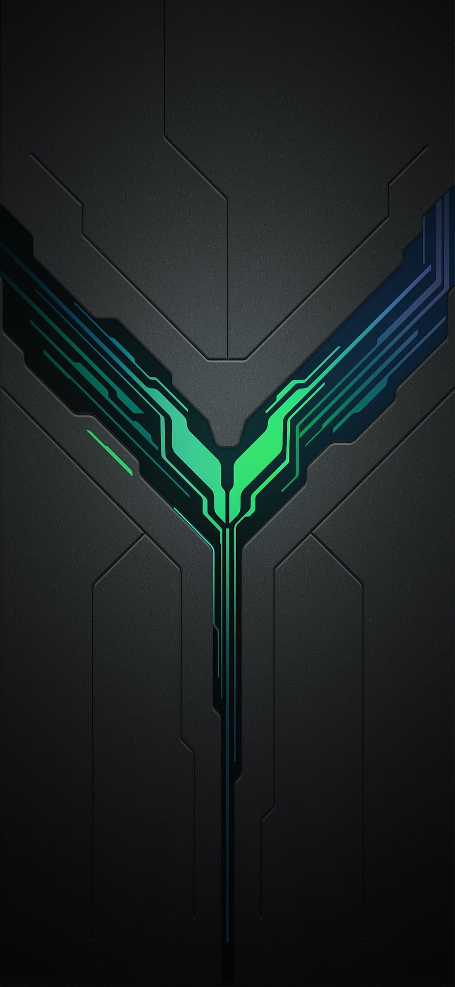 Realme Black Futuristic Circuit Board Pattern with Neon Green and Blue Accents HD phone wallpaper