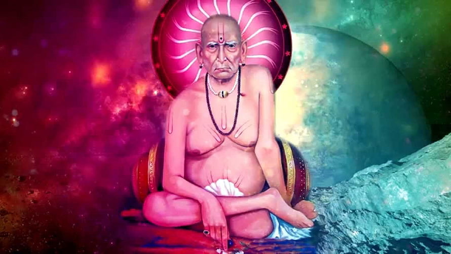 Sage Durvasa Meditation Artwork With Cosmic Background And Planetary Elements HD wallpaper