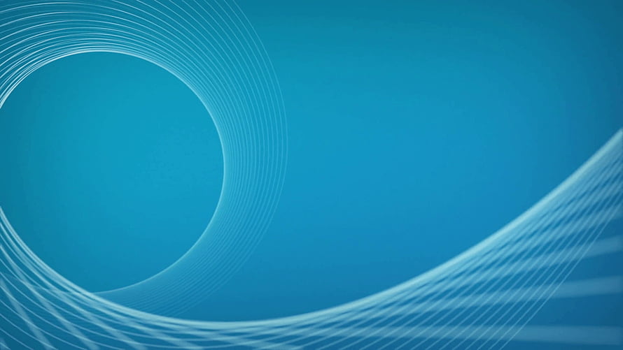 Abstract Sky Blue Background With Flowing White Curves And Circular Geometric Design HD wallpaper