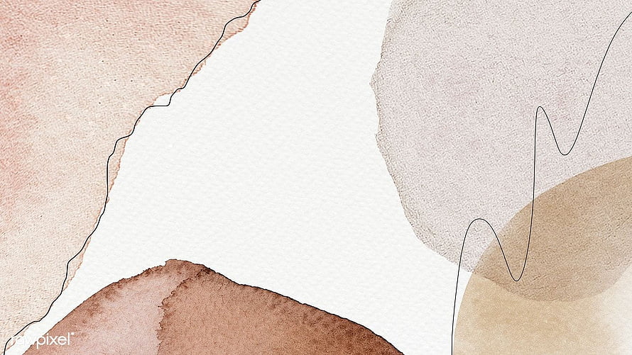 Abstract Watercolor Art with Earthy Tones and Wavy Lines HD wallpaper