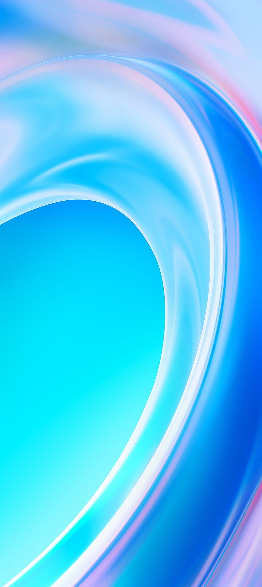 Abstract Blue and Cyan Swirling Gradient Wallpaper HD phone wallpaper