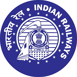 Official Indian Railways Logo Featuring Lion Capital Emblem and Train Illustration HD phone wallpaper