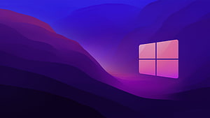 Windows 11 Default Purple Mountain Landscape Desktop Wallpaper HD wallpaper