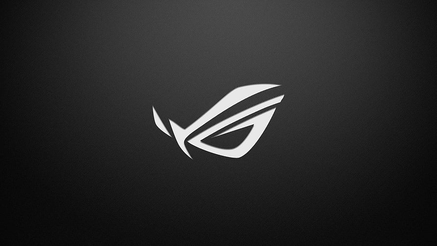 Asus ROG Republic of Gamers Logo on Dark Textured Background HD wallpaper