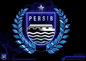 Persib Bandung Football Club Logo Wallpaper HD wallpaper