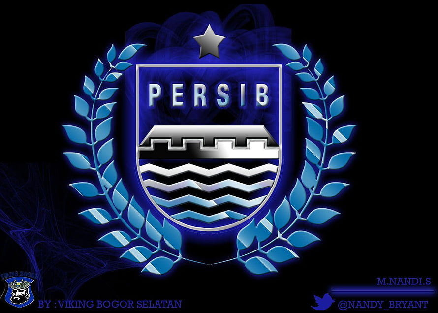 Persib Bandung Football Club Logo Wallpaper HD wallpaper