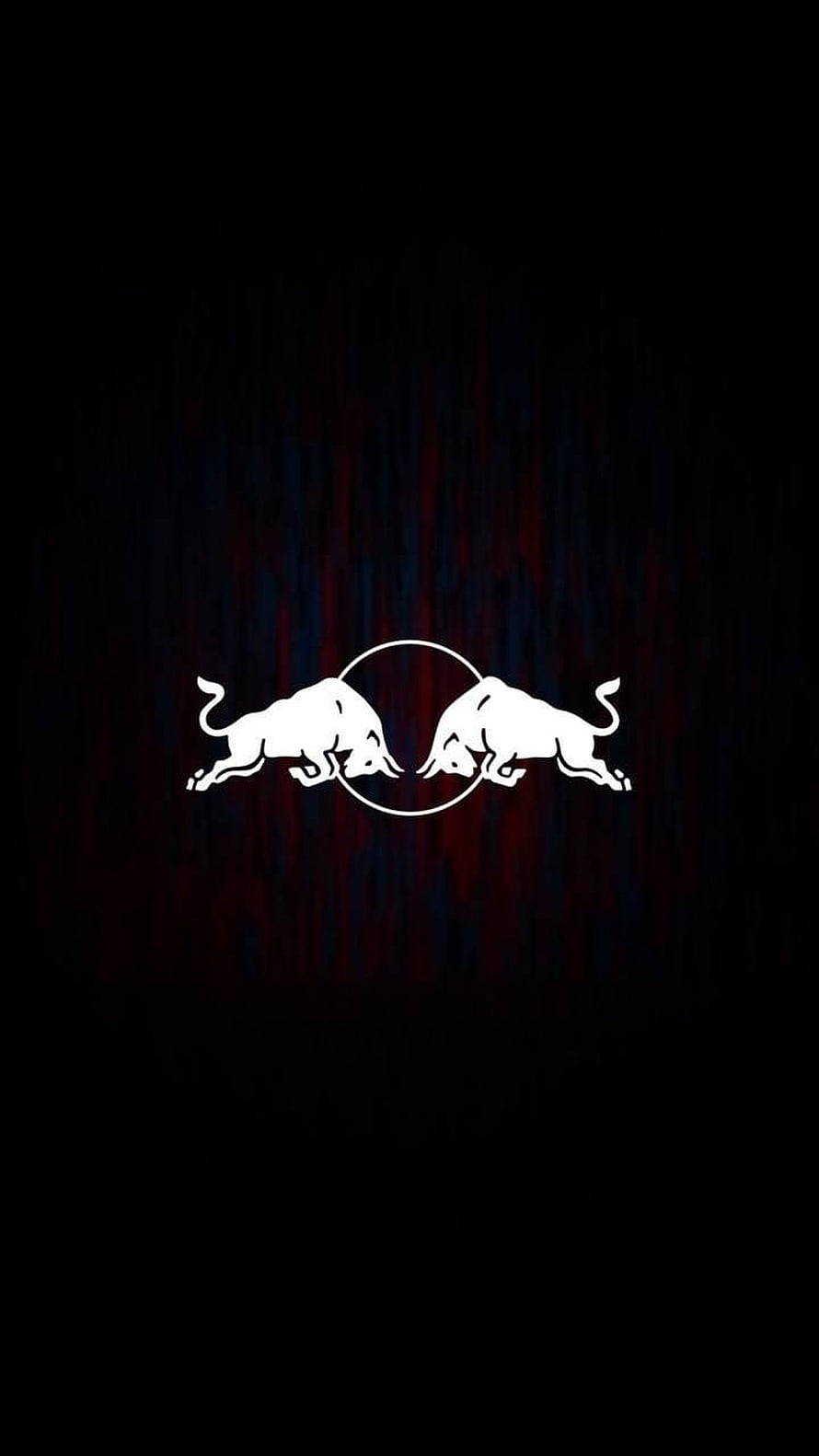 Red Bull Logo White Silhouette on Dark Background HD phone wallpaper