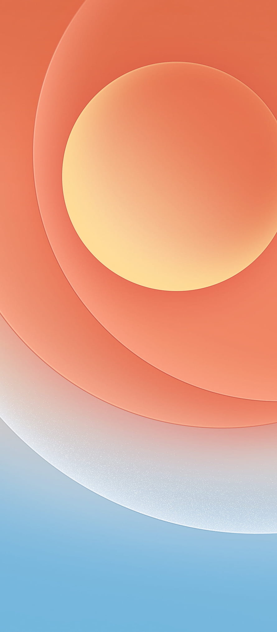 Minimalist Abstract Gradient Wallpaper with Soft Circles and Warm Tones HD phone wallpaper