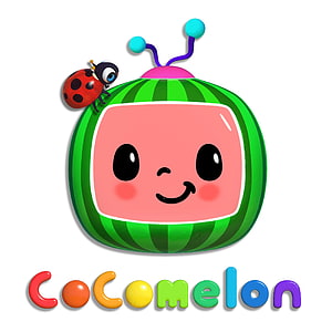 Cocomelon Official Logo with Watermelon TV Character and Ladybug HD phone wallpaper