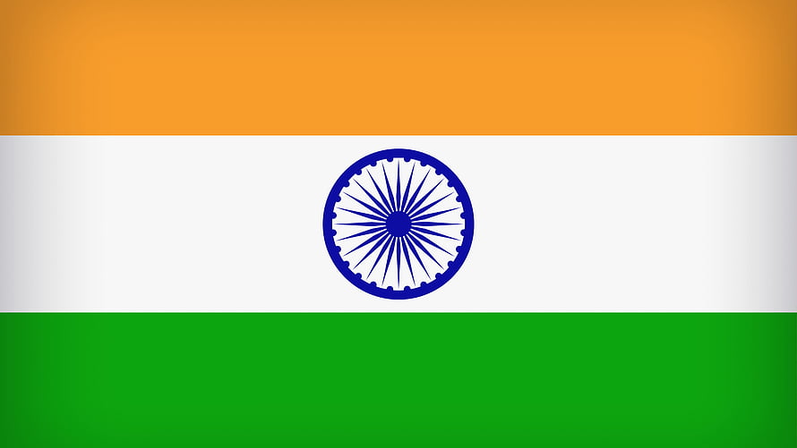 Official Flag of India with Saffron White Green Stripes and Blue Ashoka Chakra HD wallpaper