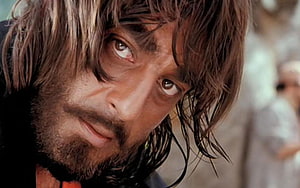 Sanjay Dutt Intense Close-Up Portrait in KGF Chapter 1 Film Still HD wallpaper