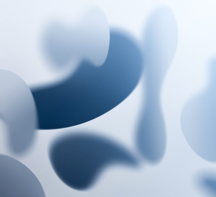 Soft Blue Abstract Organic Shapes on Light Background Minimalist Wallpaper HD wallpaper