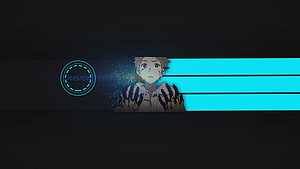 Kirito from Sword Art Online Reaching Through Digital Glitch Barrier HD wallpaper