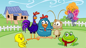 Galinha Pintadinha Farmyard Friends Cartoon Illustration HD wallpaper