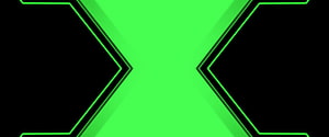 Abstract Green Neon Geometric Pattern With Black Background HD wallpaper