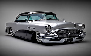 1955 Buick Roadmaster Classic American Car with Chrome Details HD wallpaper