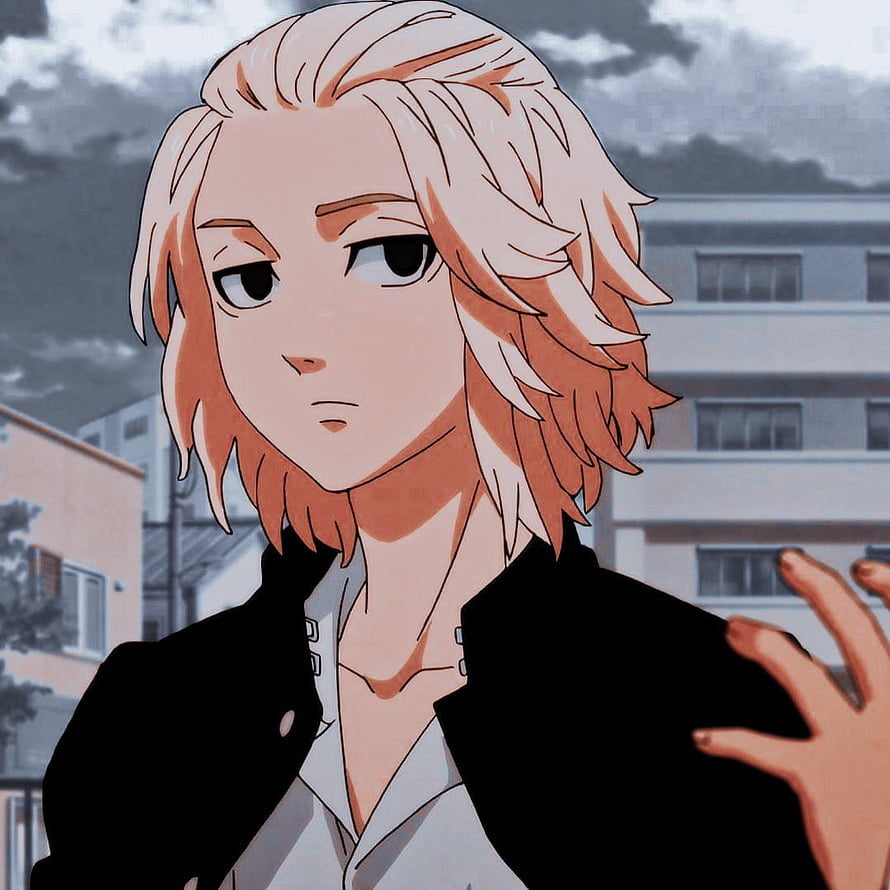 Anime Character With Blonde Hair And Black Jacket In Urban Setting HD phone wallpaper