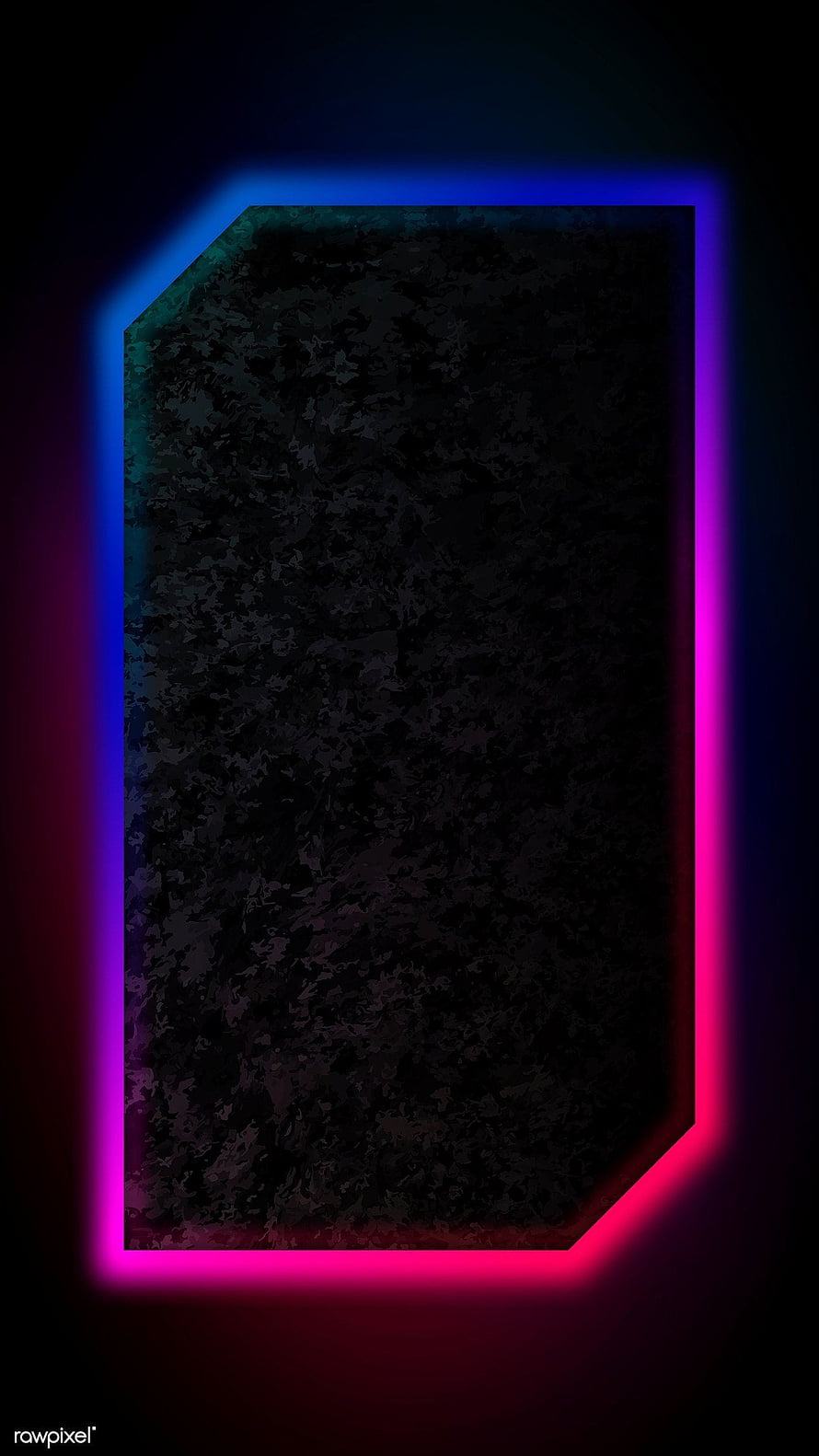 Abstract Neon Gradient Border on Dark Textured Background HD phone wallpaper
