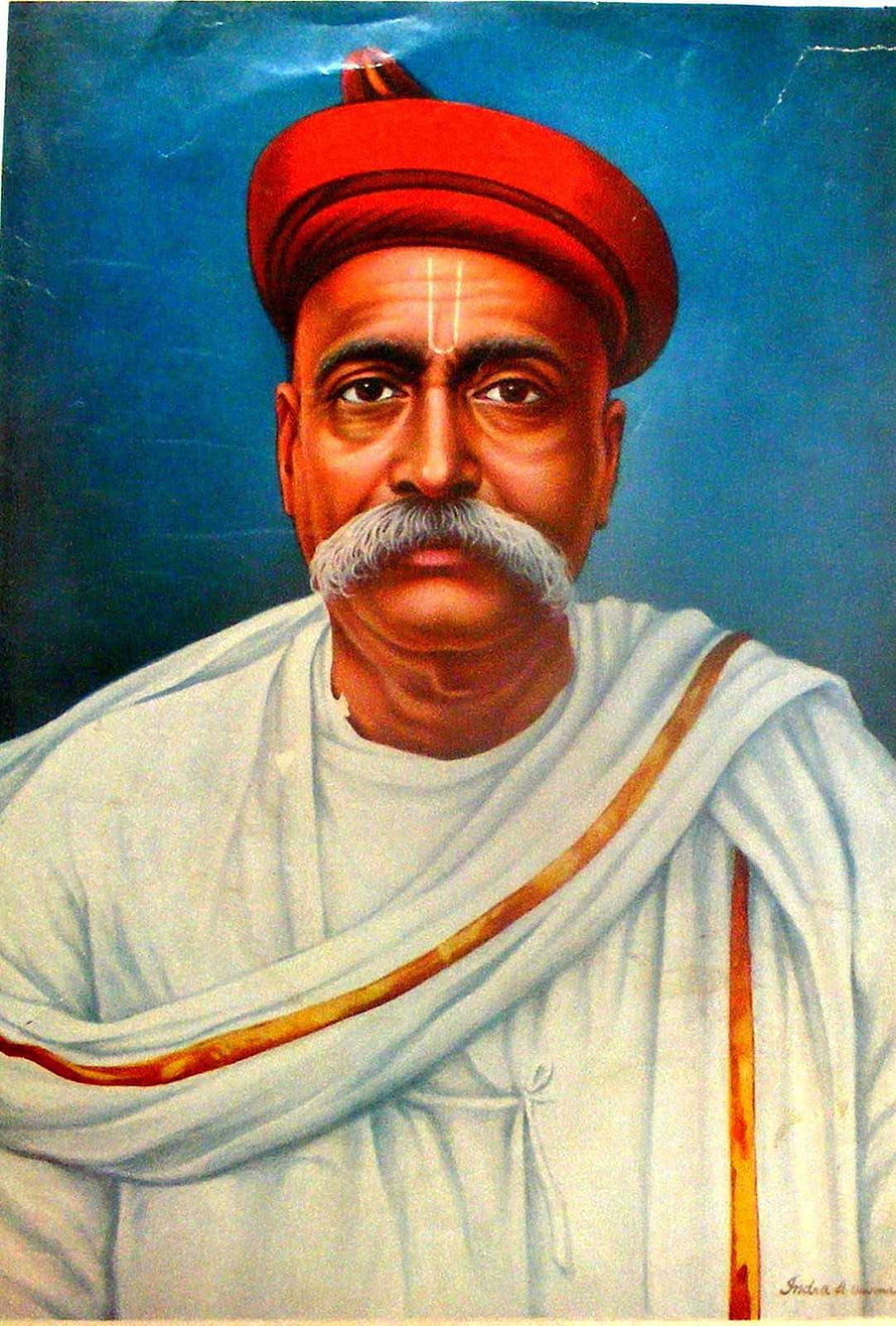 Portrait of Lala Lajpat Rai Wearing Red Cap and White Robes HD phone wallpaper