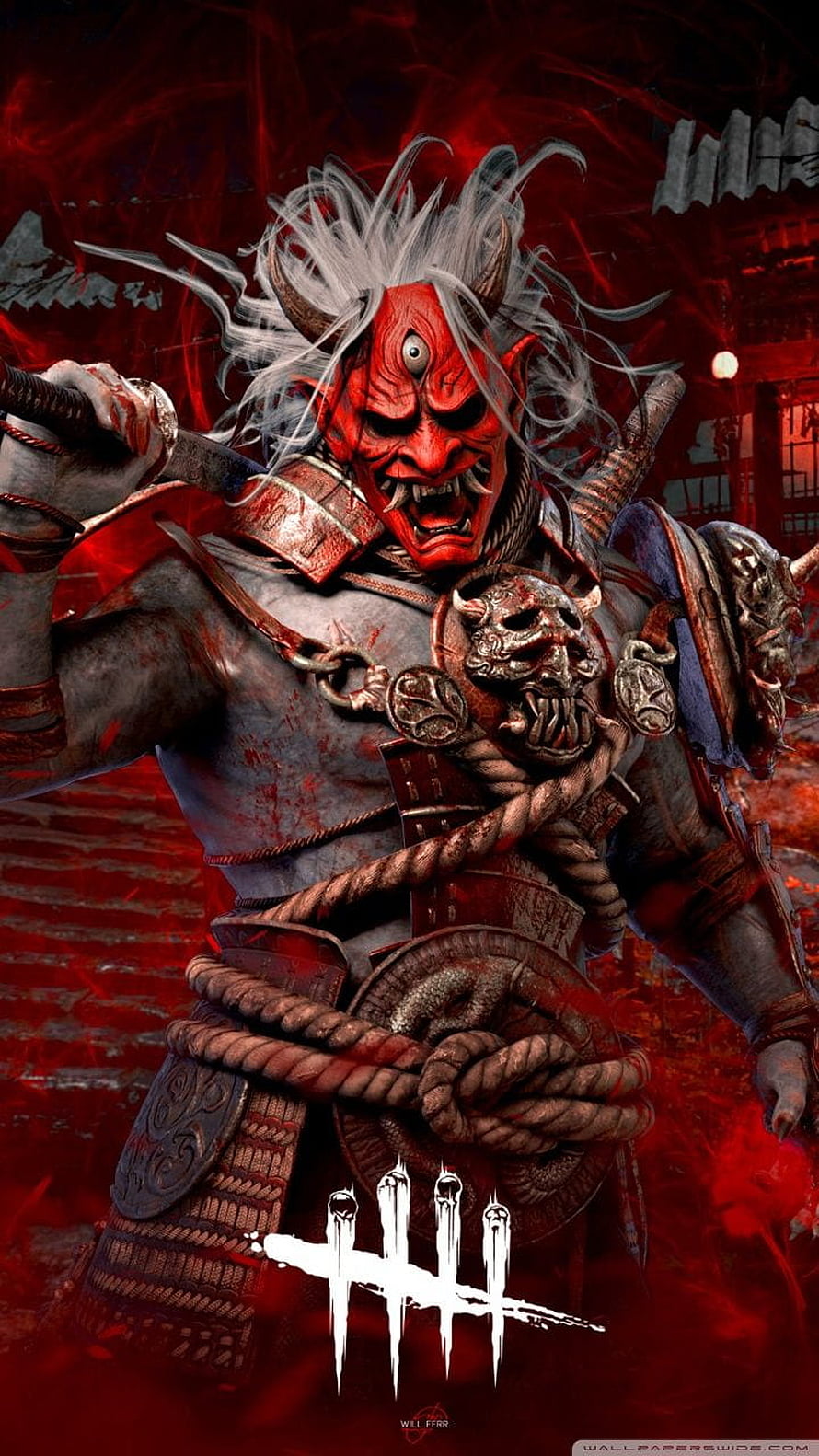 Ghost of Tsushima Jurojin Mask Samurai Warrior Artwork HD phone wallpaper