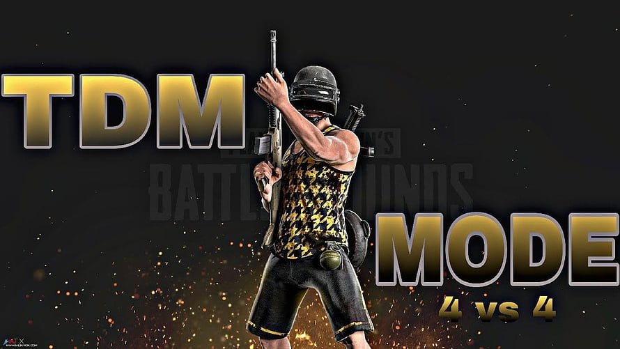 PUBG TDM Mode 4 vs 4: Armed Soldier in Camouflage Tank Top and Helmet HD wallpaper
