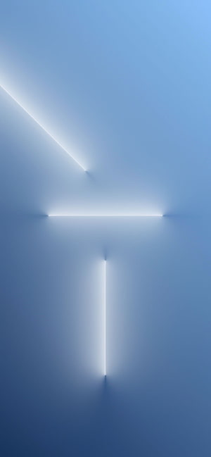 Minimalist Blue Abstract Wallpaper With Glowing Geometric Light Lines HD phone wallpaper