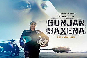 Gunjan Saxena The Kargil Girl Netflix Film Poster with Military Helicopters HD wallpaper