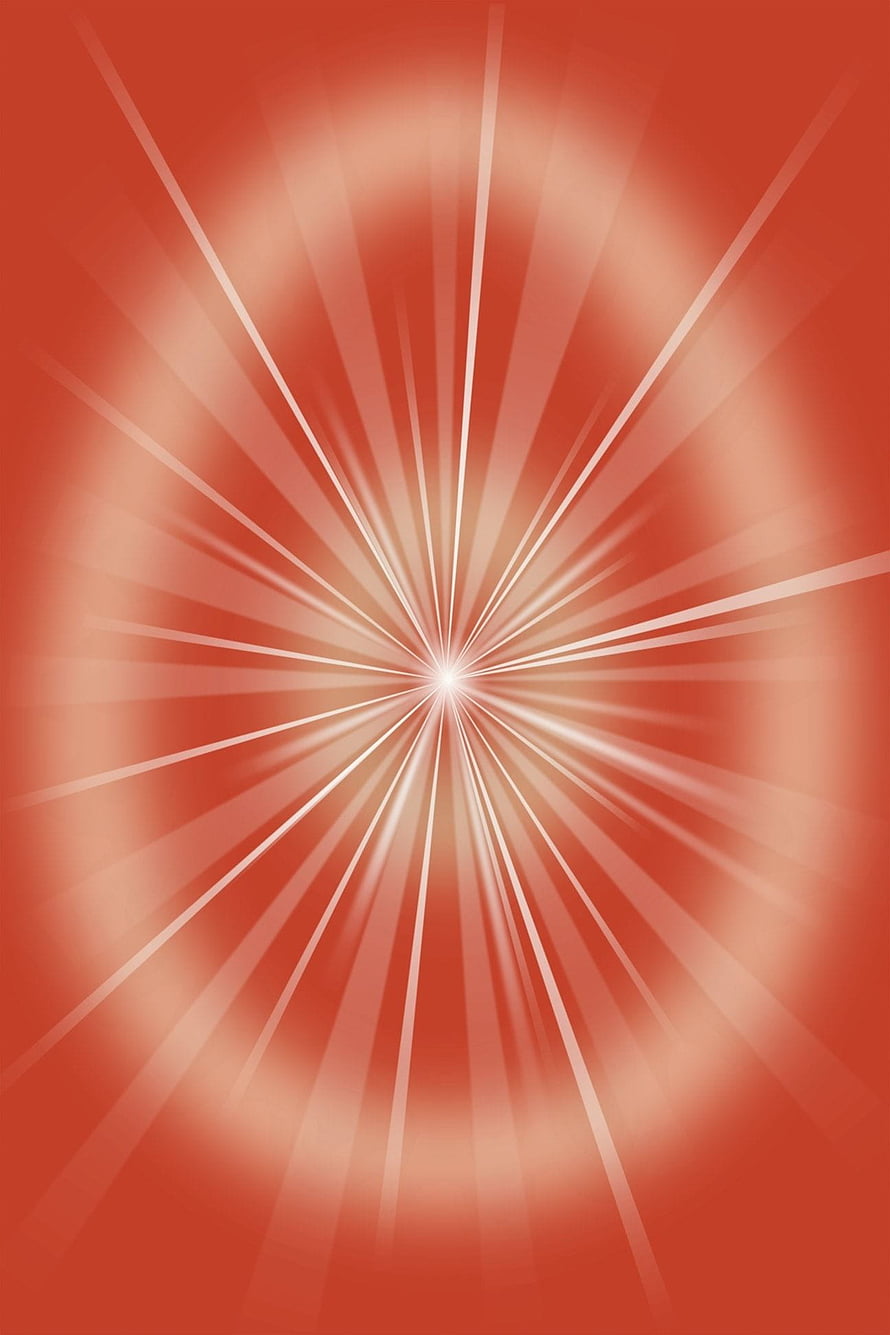 Abstract Red Sunburst Background With Radiating Light Rays And Central Glow HD phone wallpaper
