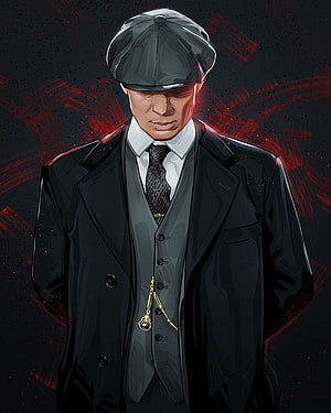Tommy Shelby Peaky Blinders Character Art Illustration HD phone wallpaper