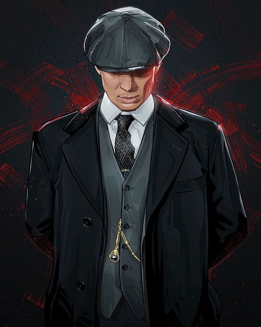 Tommy Shelby Peaky Blinders Character Art Illustration HD phone wallpaper