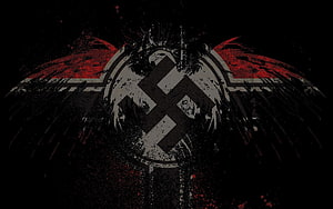 Dark Grunge Nazi Eagle Emblem Wallpaper HD wallpaper