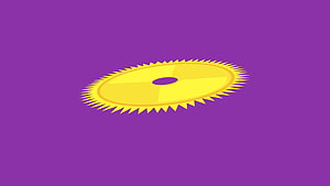 Sudarshan Chakra Vector Illustration on Purple Background HD wallpaper