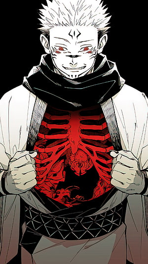 Gojo Satoru Six Eyes Domain Expansion Anime Character Illustration HD phone wallpaper