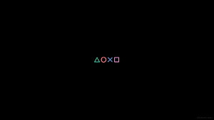 PlayStation Controller Button Symbols Minimalist Black Background Wallpaper HD wallpaper