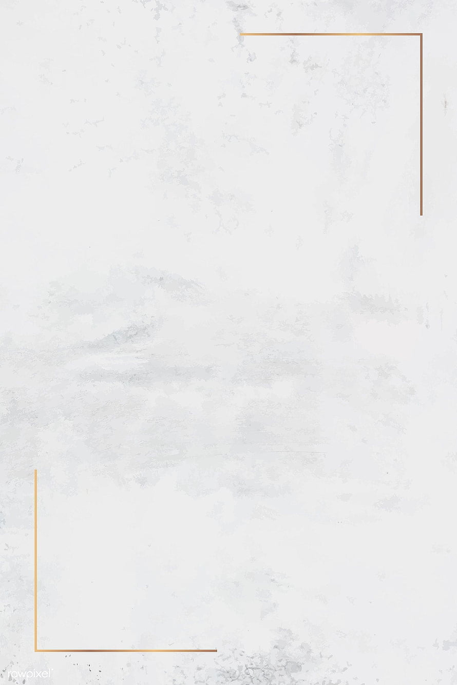 Minimalist White Marble Texture Background With Gold Geometric Corner Accents HD phone wallpaper