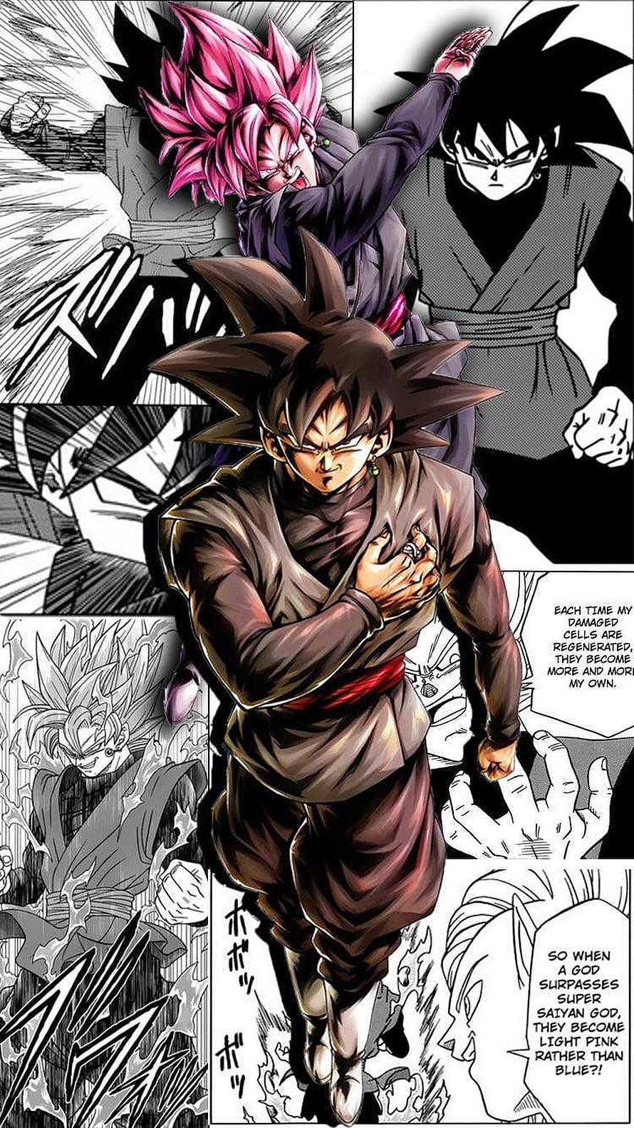 Dragon Ball Super Black Goku Ultra Instinct Manga Panel Art, Goku Black, goku manga HD phone wallpaper