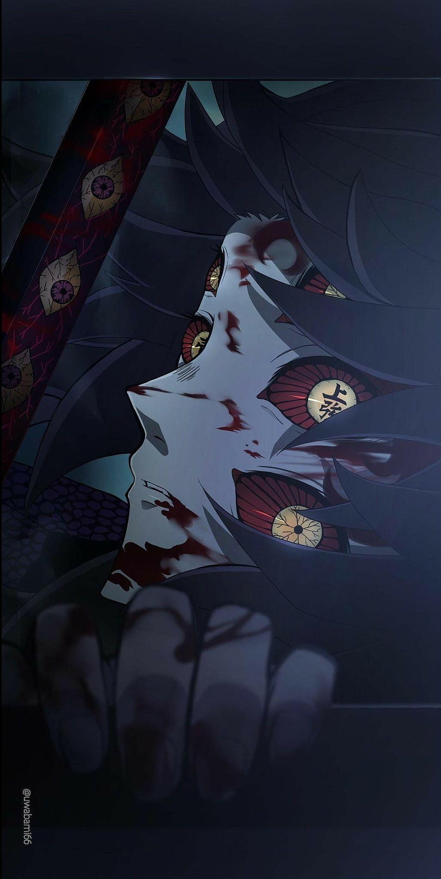 Akaza Upper Rank Three Demon Slayer Kimetsu No Yaiba Anime Wallpaper HD phone wallpaper