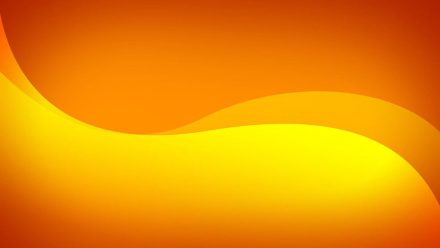 Abstract Orange and Yellow Gradient Background with Smooth Curved Waves HD wallpaper