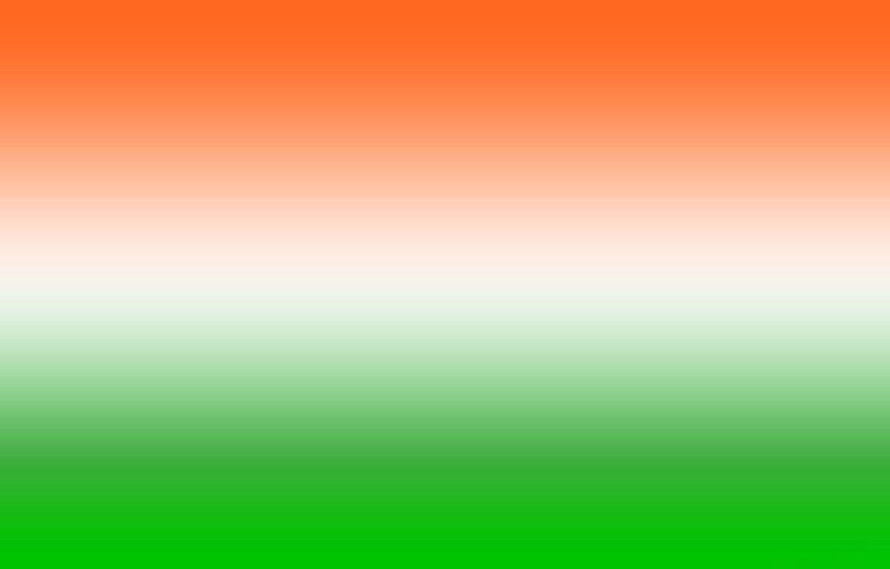 India National Flag Gradient Background with Saffron White and Green Bands HD wallpaper