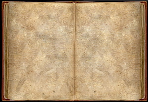 Vintage Open Book With Blank Aged Yellowed Pages And Leather Binding HD wallpaper