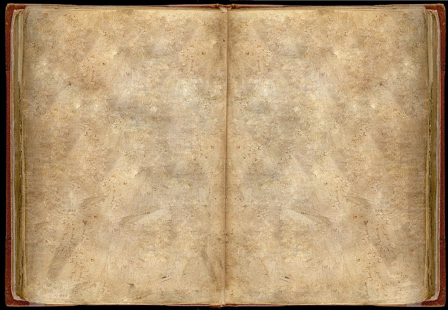 Vintage Open Book With Blank Aged Yellowed Pages And Leather Binding HD wallpaper