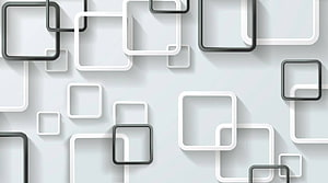 Abstract Geometric Background With Overlapping White And Grey Squares HD wallpaper
